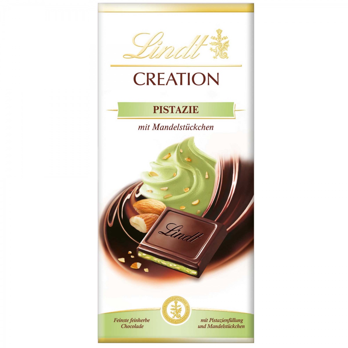 Lindt Creation Pistazie Tafelschokolade mit Mandelstückchen