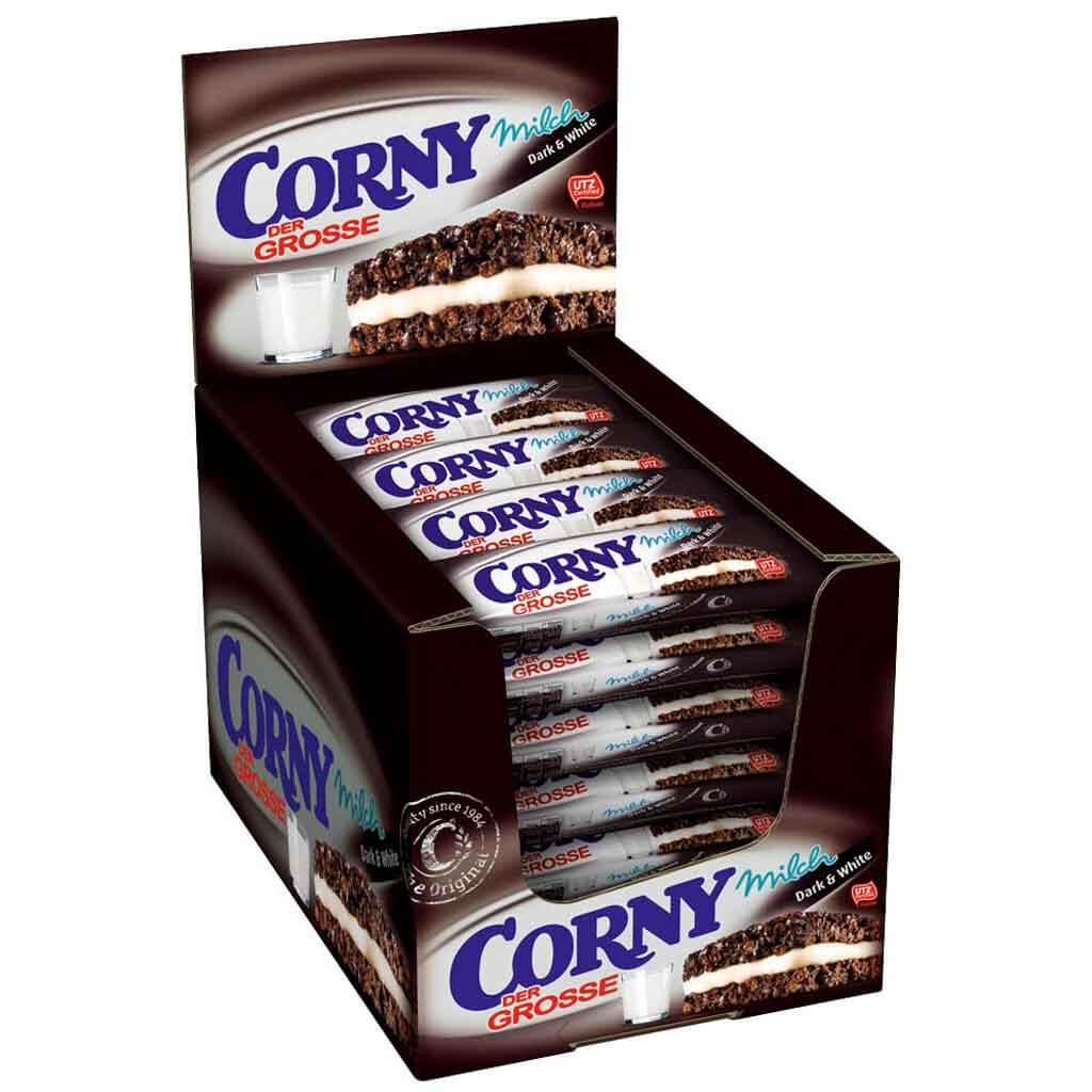 Corny Der Grosse Milch Dark & White 24x40g=960g MHD 18.11.26