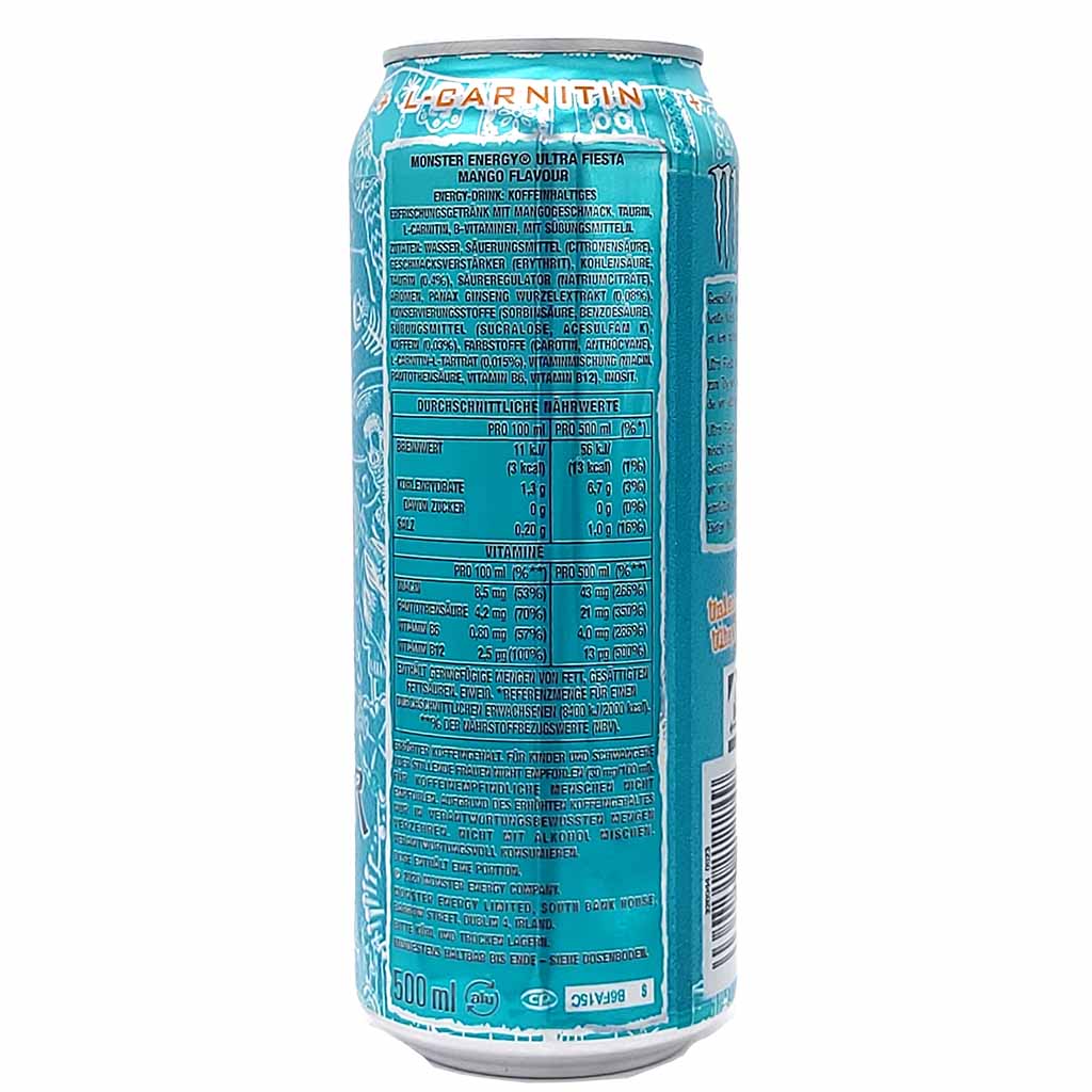 Monster Energy Ultra Fiesta Zero DOSE je 500ml  , 5060751212256