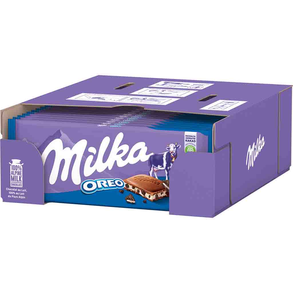 MILKA Tafelschokolade Oreo 22x100g=2,2kg MHD 14.01.26