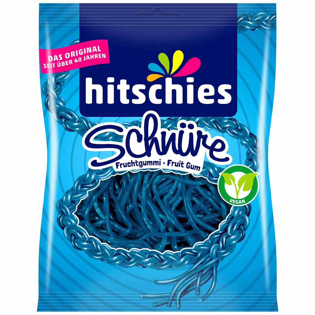 hitschies Schnüre blau 125g MHD 30.11.26