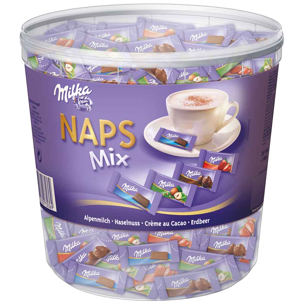 Milka Naps Mix Eimer 207er 1000g