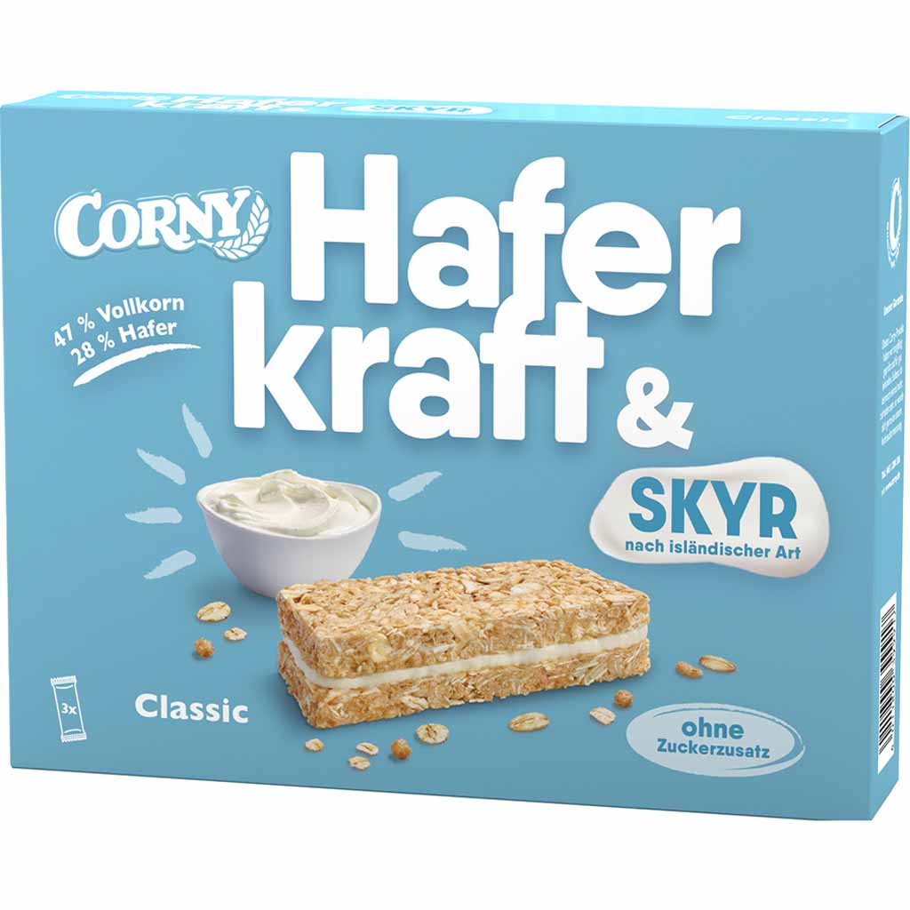 Corny Haferkraft & Skyr classic 3er 120g MHD 05.02.26