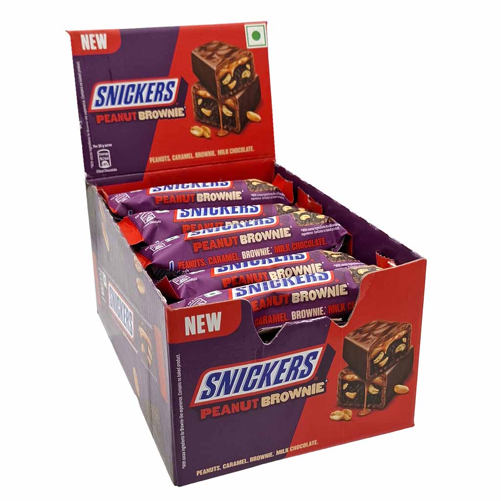 Snickers Peanut Brownie Bar 24x24g = 576g, 8902433008177, 8902433008160
