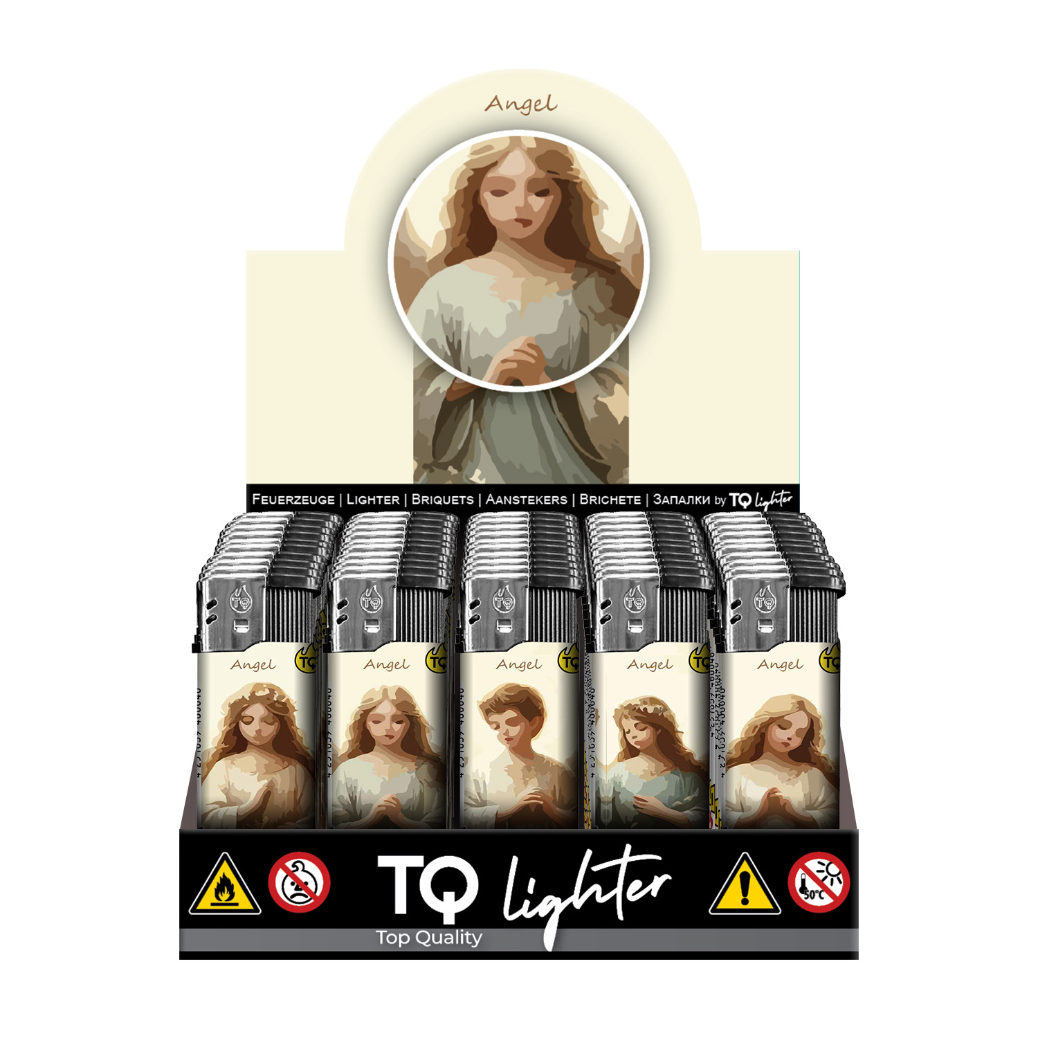 50x TobaliQ Elektronikfeuerzeug ANGLES