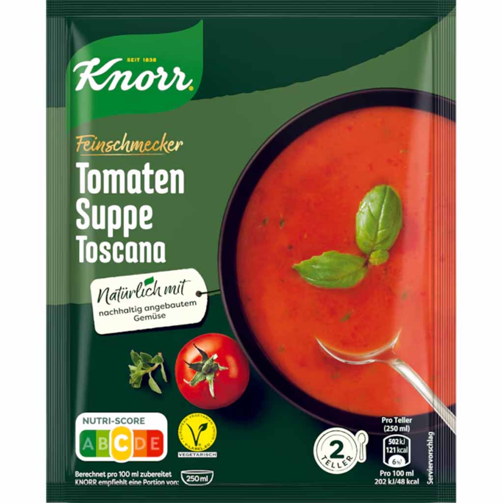 Knorr Feinschmecker Tomaten Suppe Toscana 59g MHD 30.10.25