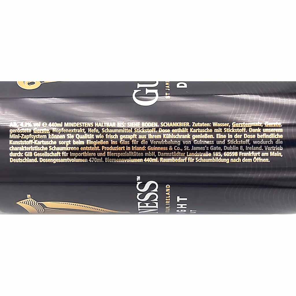 Guinness Draught Stout 24 x 440ml Dosen = 10,56 L, 5000213009437