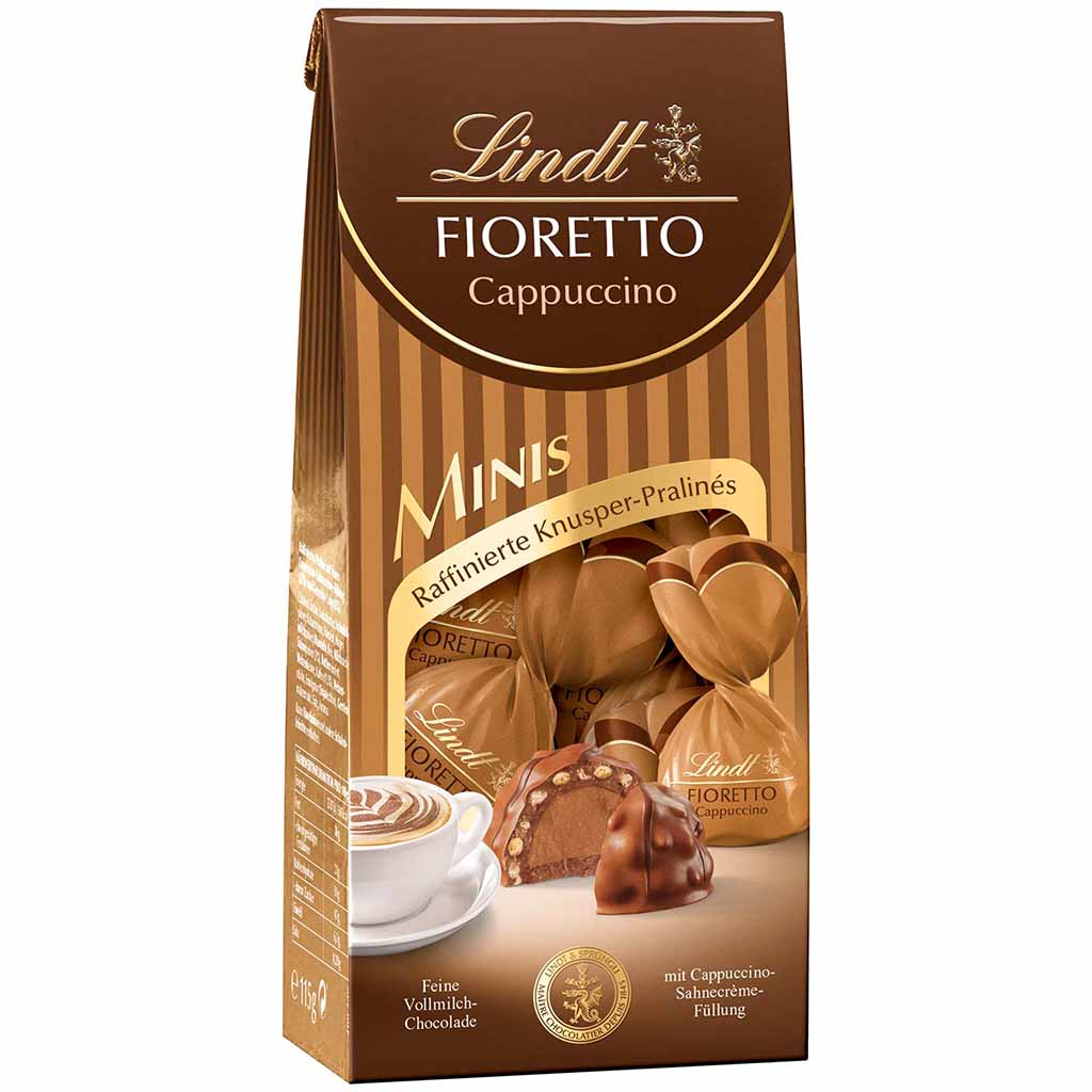 Lindt Fioretto Minis Cappuccino 115g MHD 30.05.26