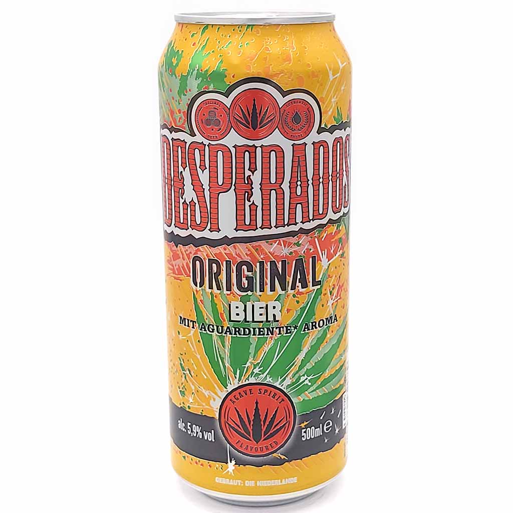 Desperados Bier mit Agave-Spirituosen Aroma 5,9 Vol.% DOSE 24x0,5L=12L, 3119782983788, 3119780251889