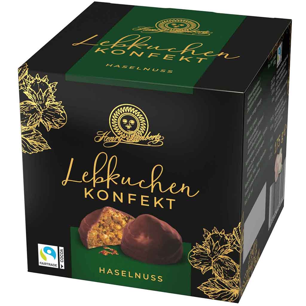 Henry Lambertz Lebkuchen Konfekt Haselnuss 175g MHD 28.02.26