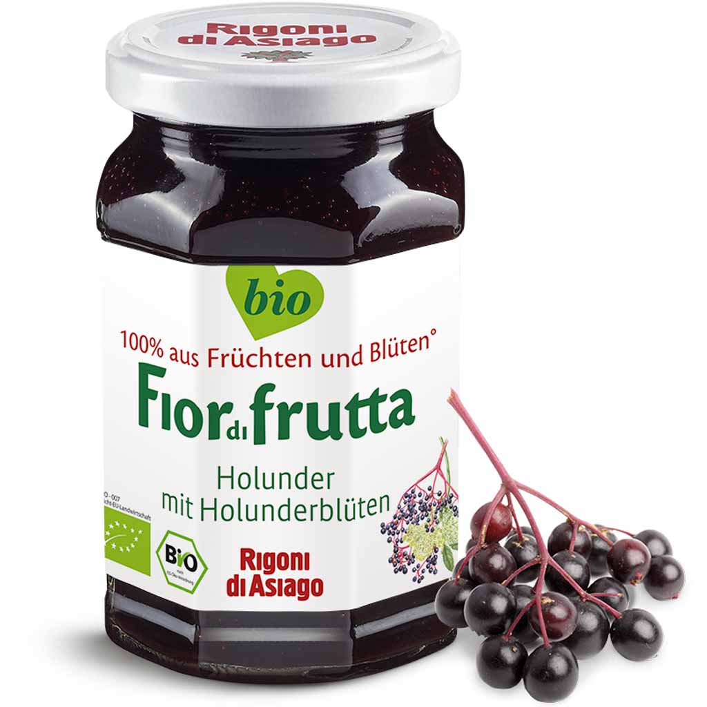 Fior di frutta Holunder Bio Fruchtaufstrich 250g MHD 06.05.28