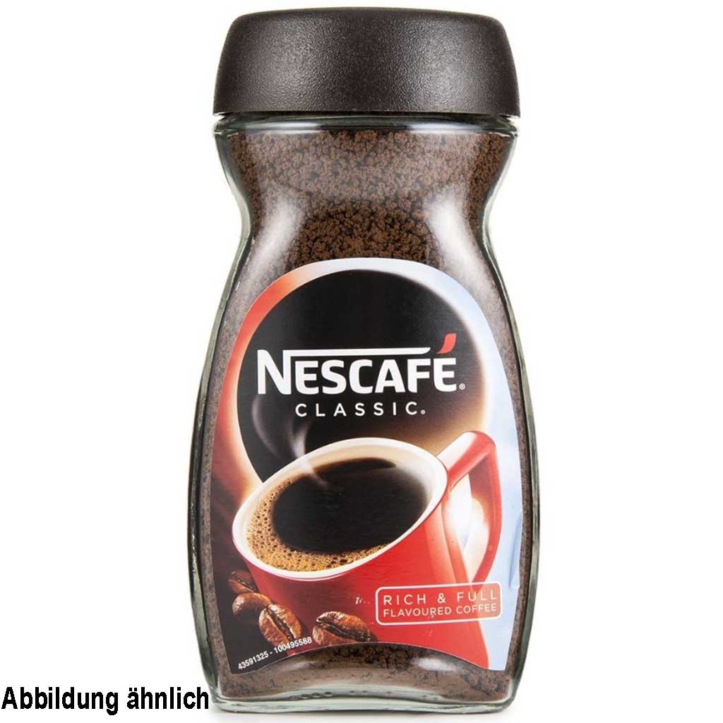 Nescafe Classic 200g Glas, Instant Kaffee, Instant Bohnenkaffee, 4005500005827