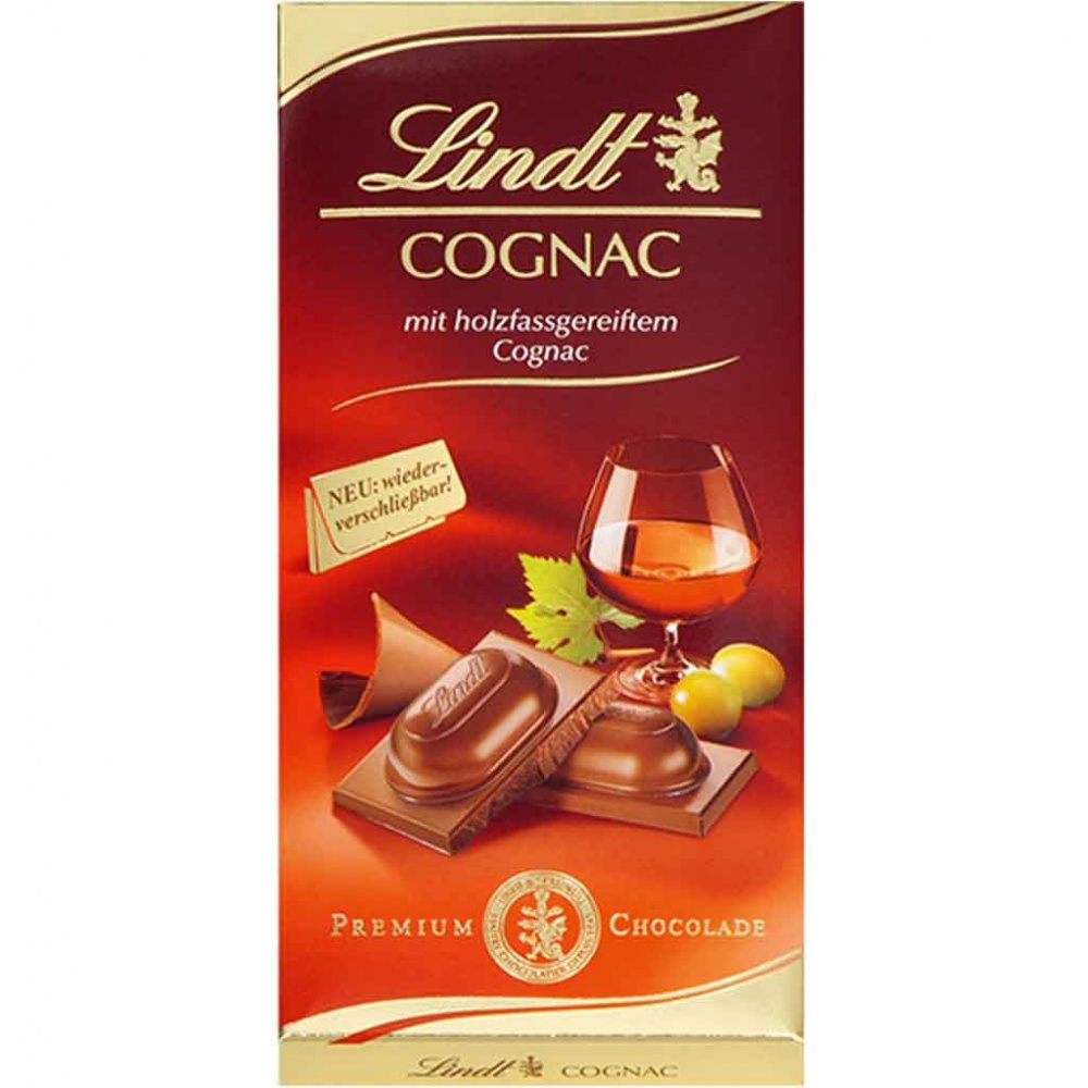 Lindt Tafelschokolade Cognac 100g MHD 30.08.26