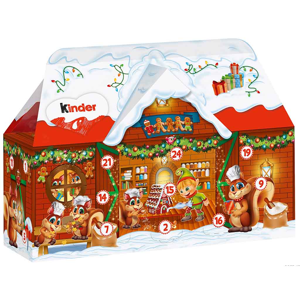 kinder Adventskalender 3D-Haus Weihnachts Motiv 234g MHD 20.04.26