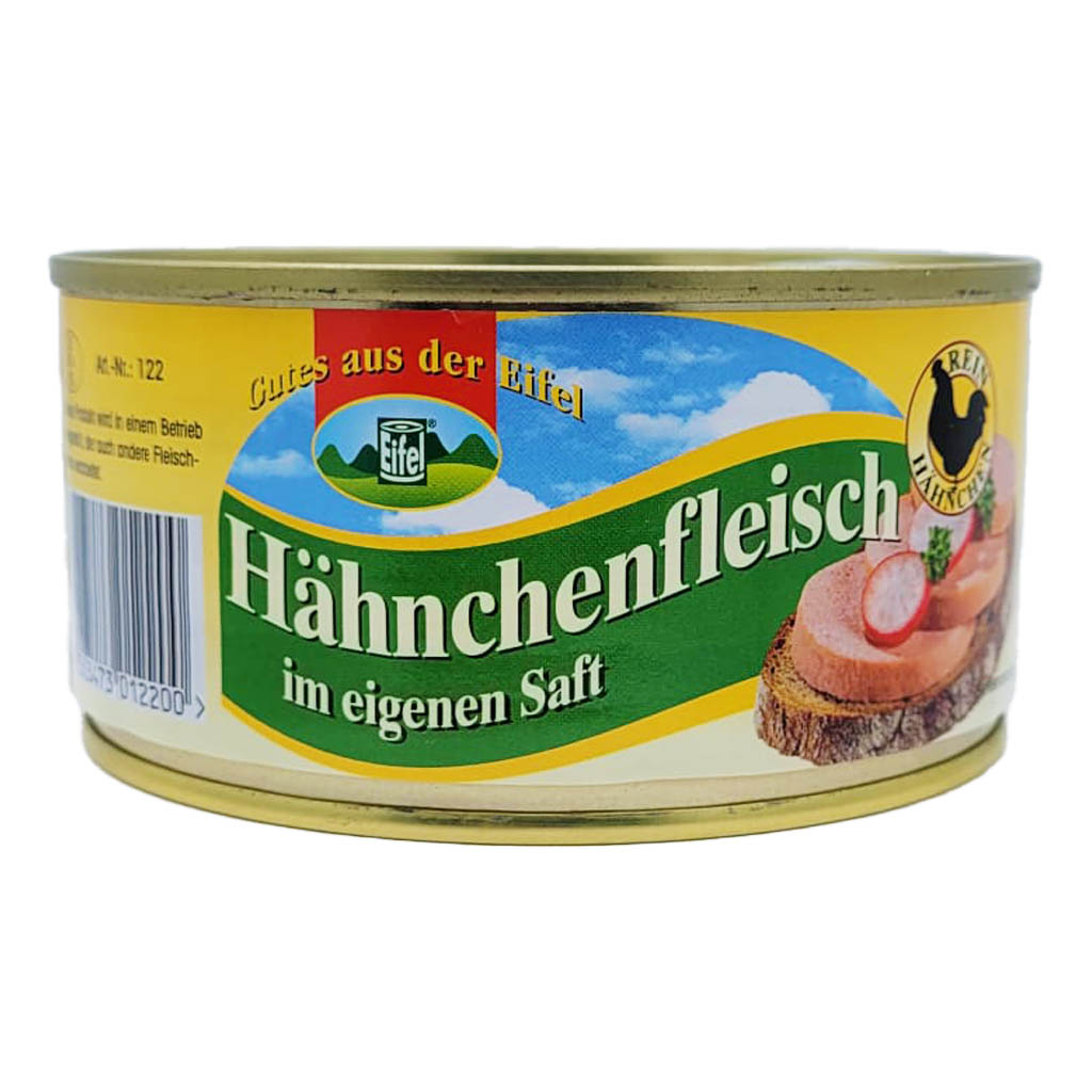 Gutes aus der Eifel Hähnchenfleisch im eigenen Saft 300g MHD 25.03.28
