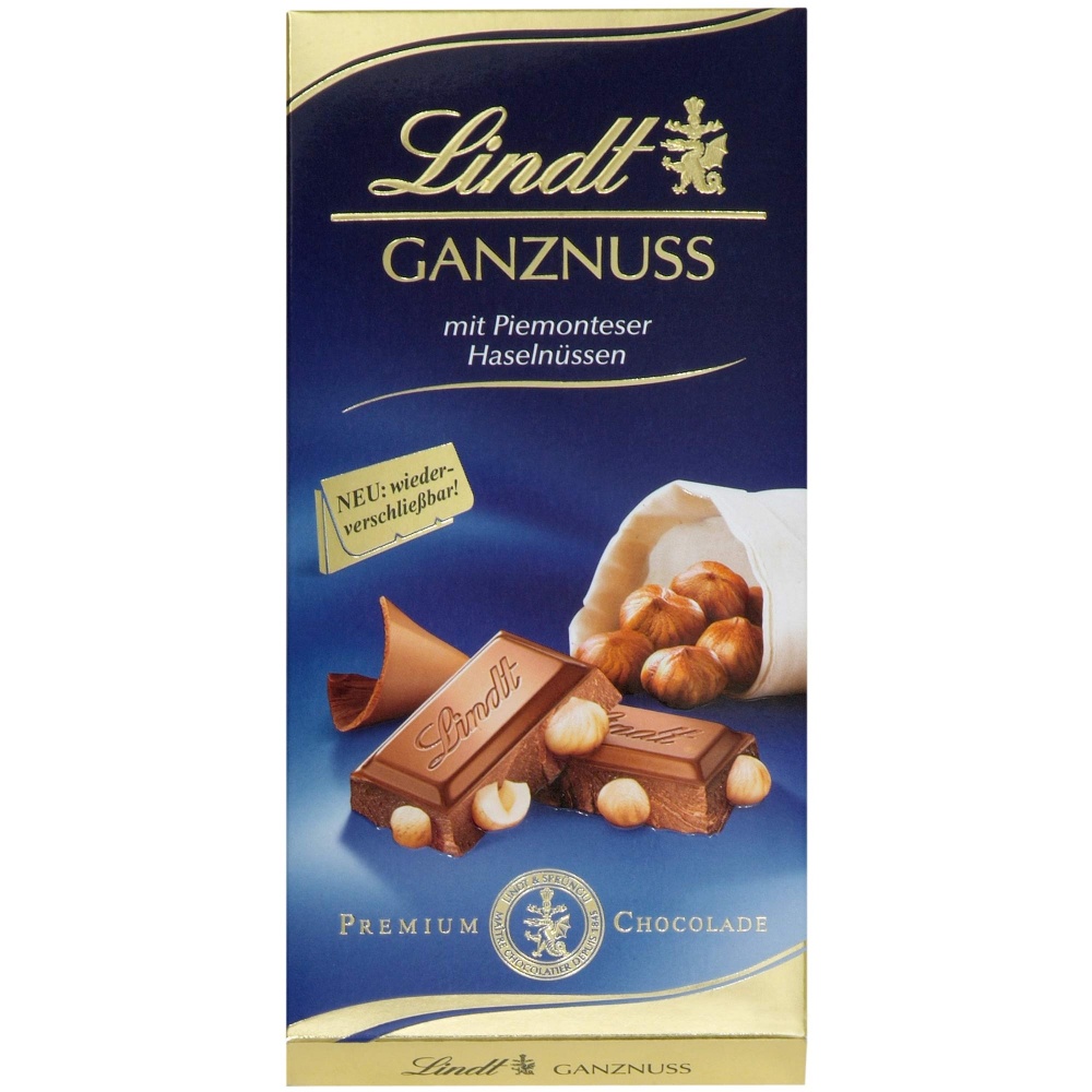 Lindt Ganznuss Tafelschokolade
