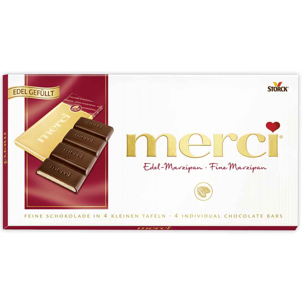 Merci feine Schokolade Edel-Marzipan 112g MHD 01.02.26