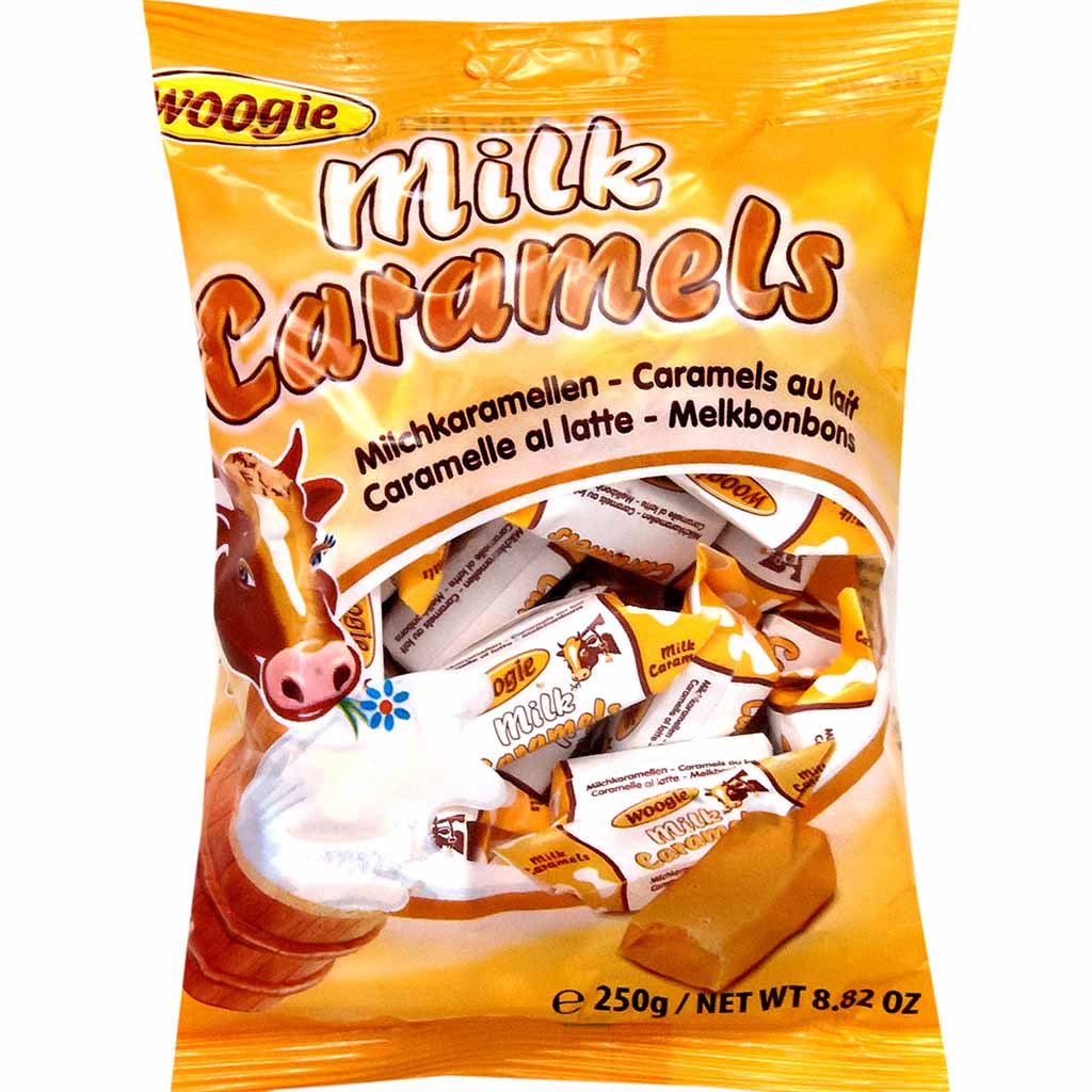Woogie Milchkaramellen Kuhbonbons 250g MHD 03.06.26