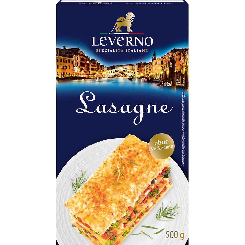 Leverno Nudeln Lasagne 500g MHD 12.01.28