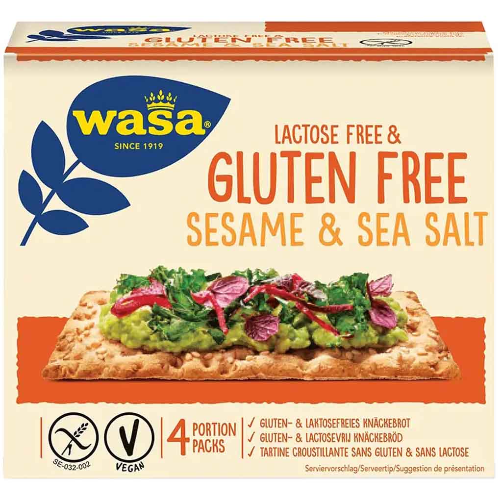 Wasa Knäckebrot Sesame & Sea Salt Laktose-Glutenfrei 240g MHD 31.05.26