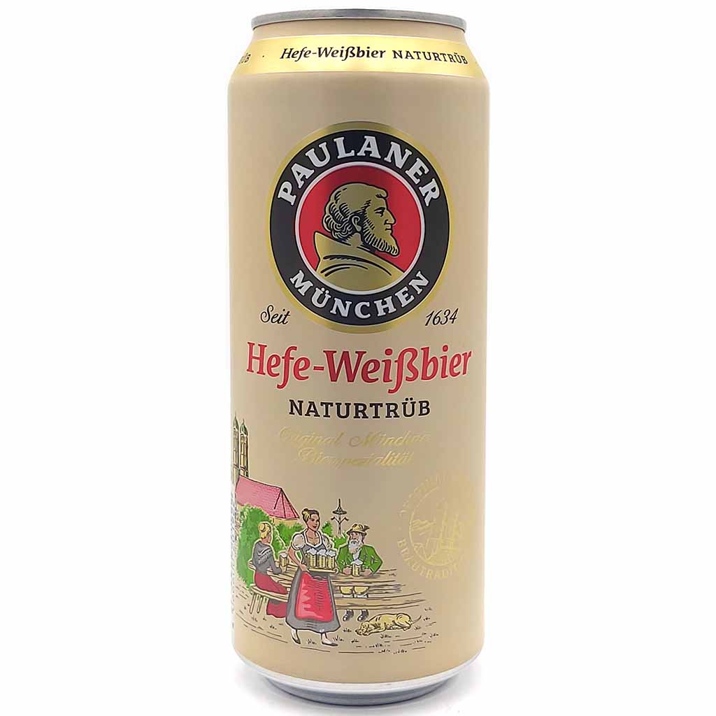 24x Paulaner Hefe-Weißbier - Naturtrüb 5,5 % Vol. - 24 x 0,5L, 4066600101925 , 4066600201922
