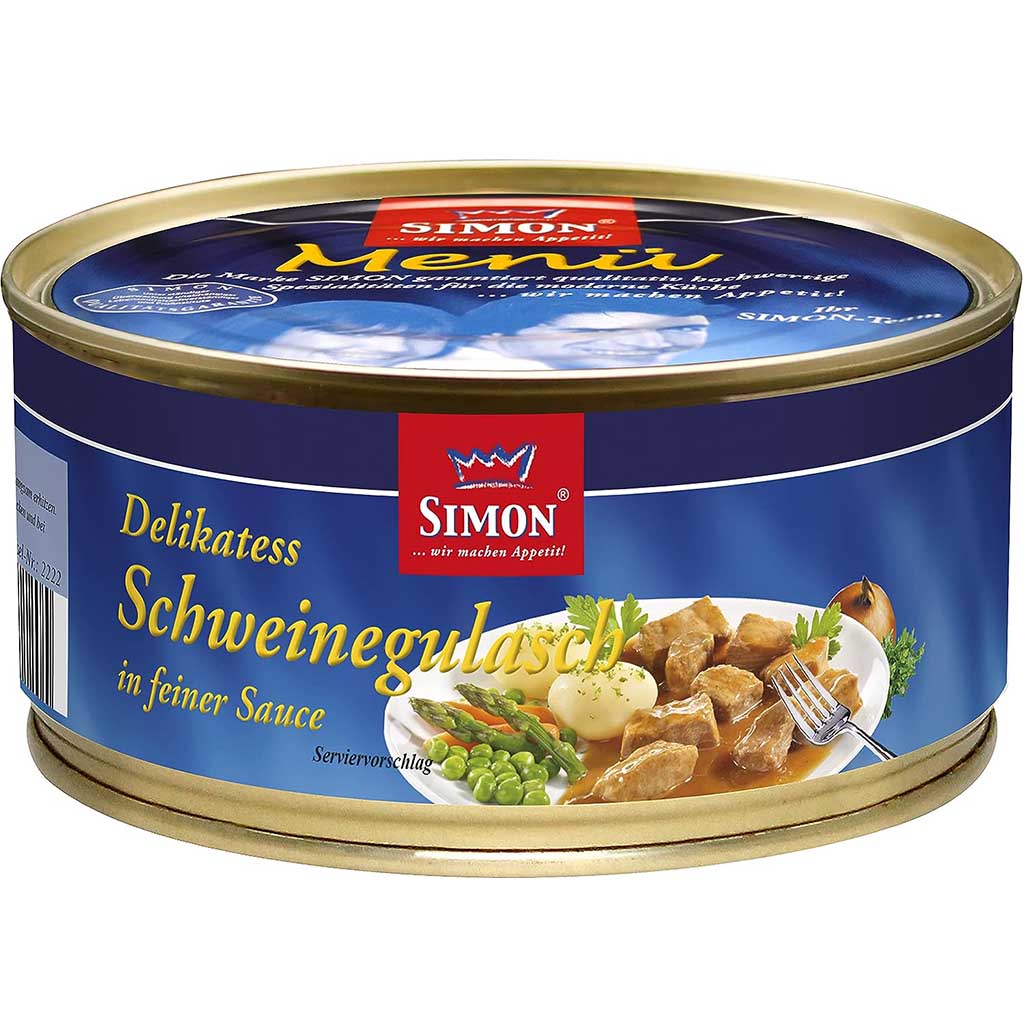 Simon Delikatess Schweinegulasch in Sauce 300g MHD 15.07.28