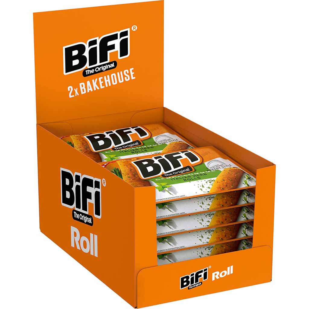 BiFi Bakehouse Roll mit italienischen Kräutern 12x2er 80g=960g MHD 01.04.26