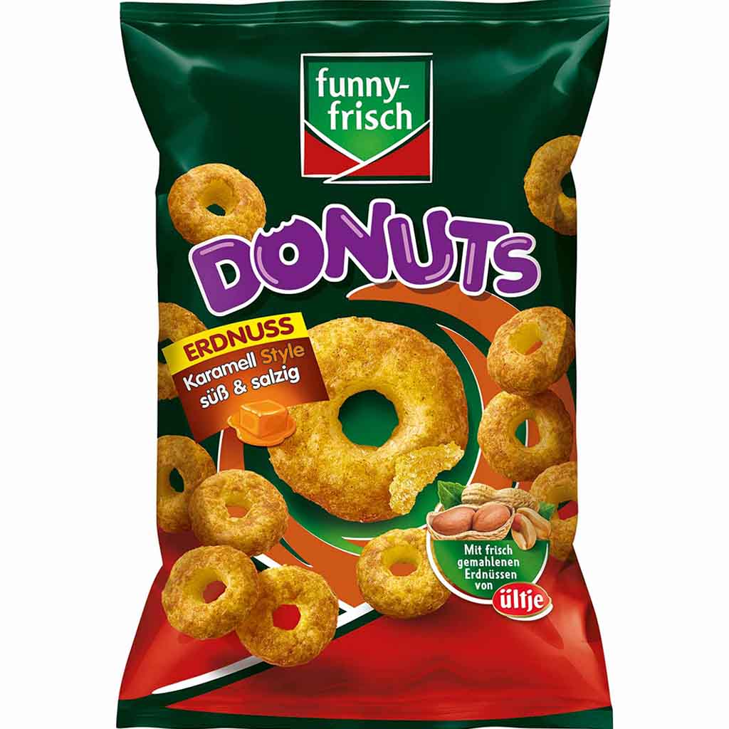 funny frisch Donuts Erdnuss Karamell Style 110g MHD 24.11.25