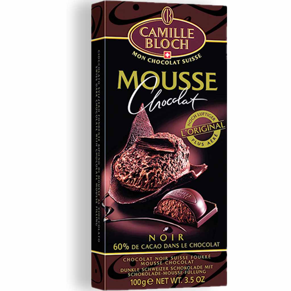 Camille Bloch Tafelschokolade Mousse Chocolat Dunkle Schokolade 100g MHD 30.03.26