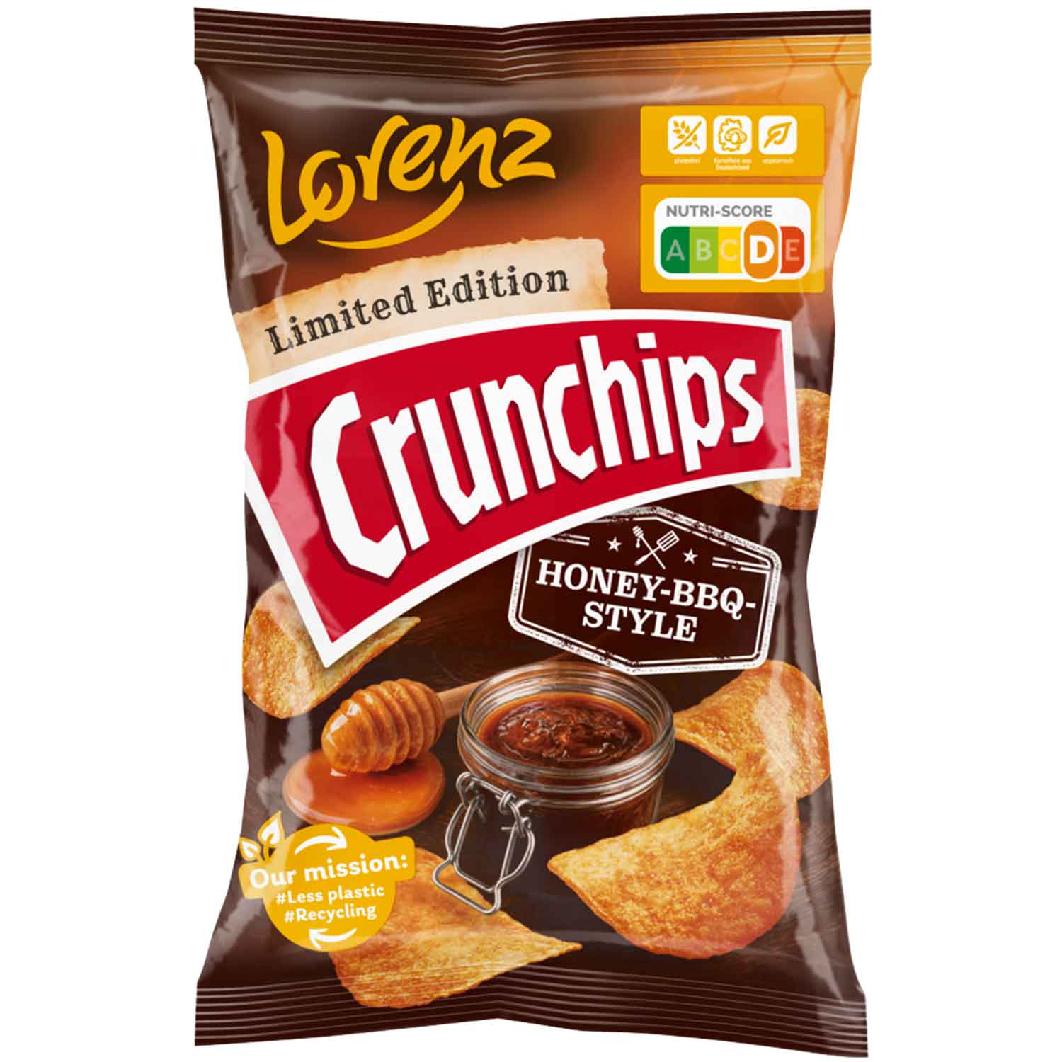 Lorenz Crunchips Honey-BBQ-Style 130g MHD 05.11.25