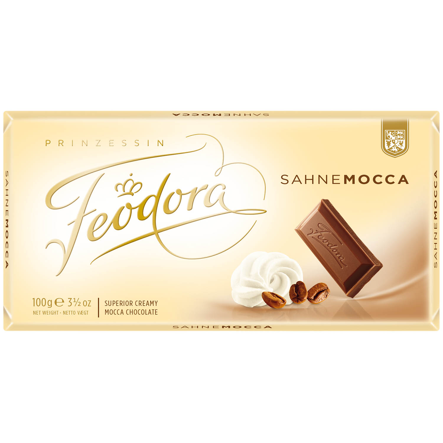 Feodora Tafelschokolade Sahne Mocca 100g MHD 15.11.26