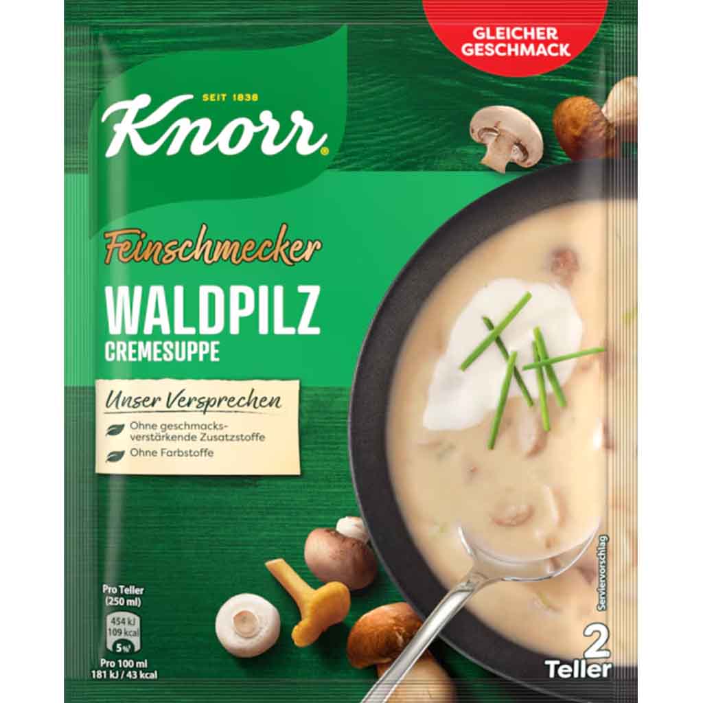 Knorr Feinschmecker Waldpilz Cremesuppe 48g MHD 30.10.25
