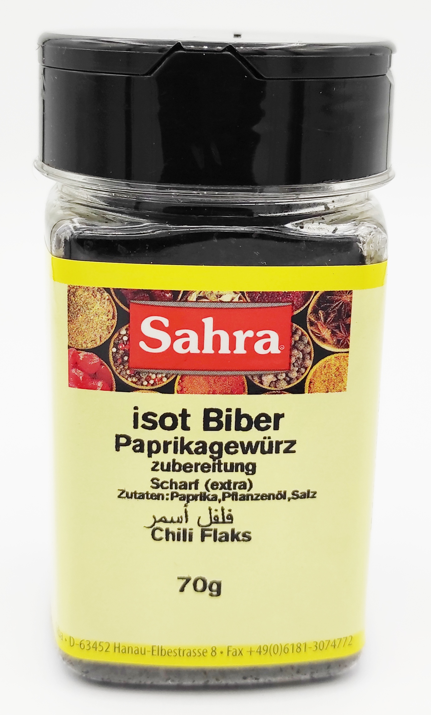 Sahra Paprika Gewürzzubereitung Extra Scharf Isot Biber 70g MHD 30.06.27