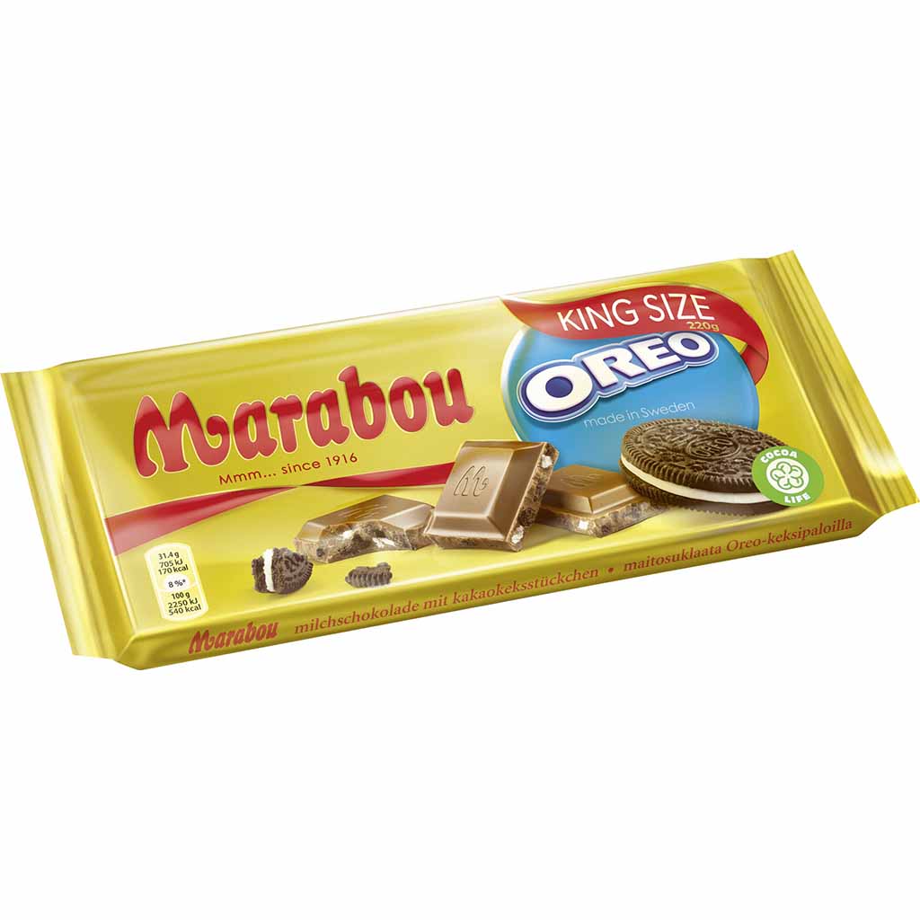Marabou Tafelschokolade King Size Oreo 220g MHD 05.12.25