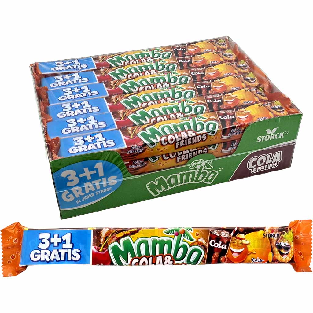 Mamba Cola & Friends 4er 24x106g=2544g MHD 30.11.26