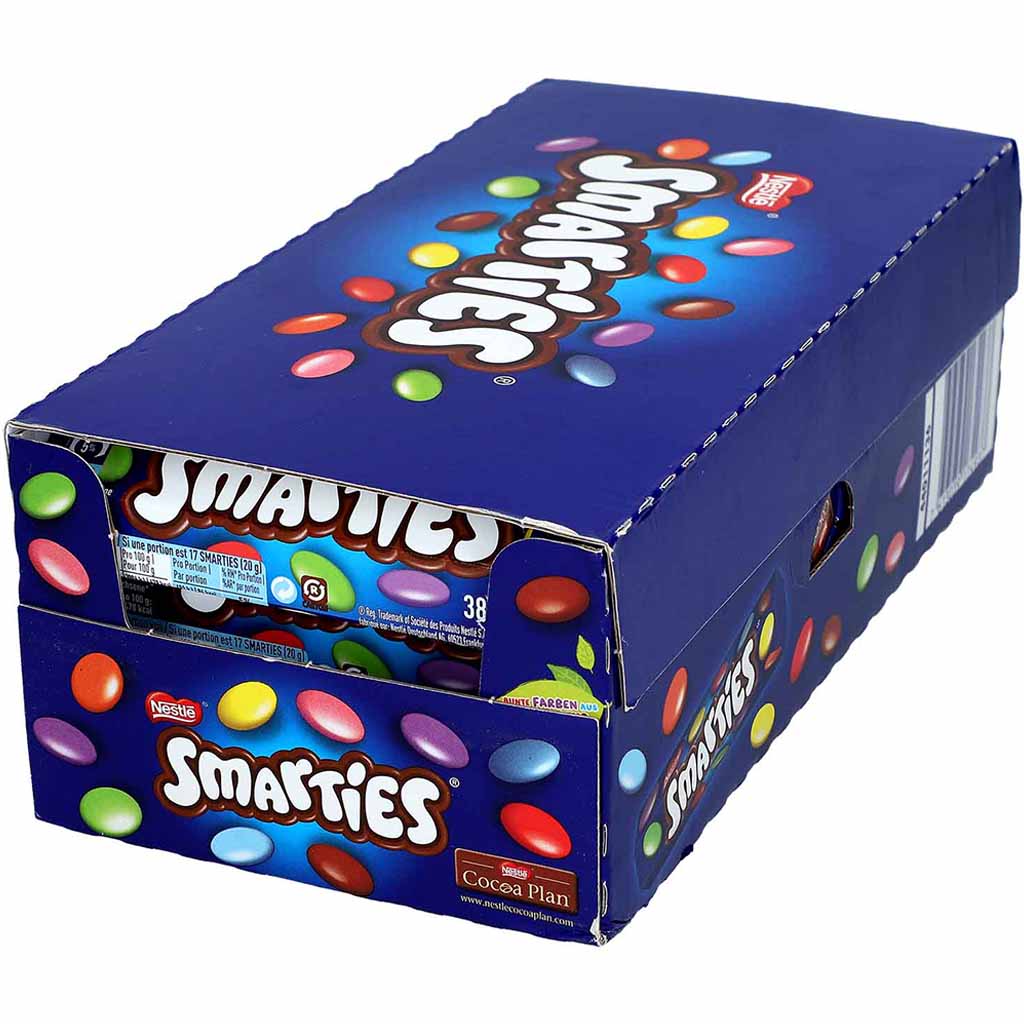 Smarties Hexagon Schokolinsen 24x38g=912g MHD 30.06.26