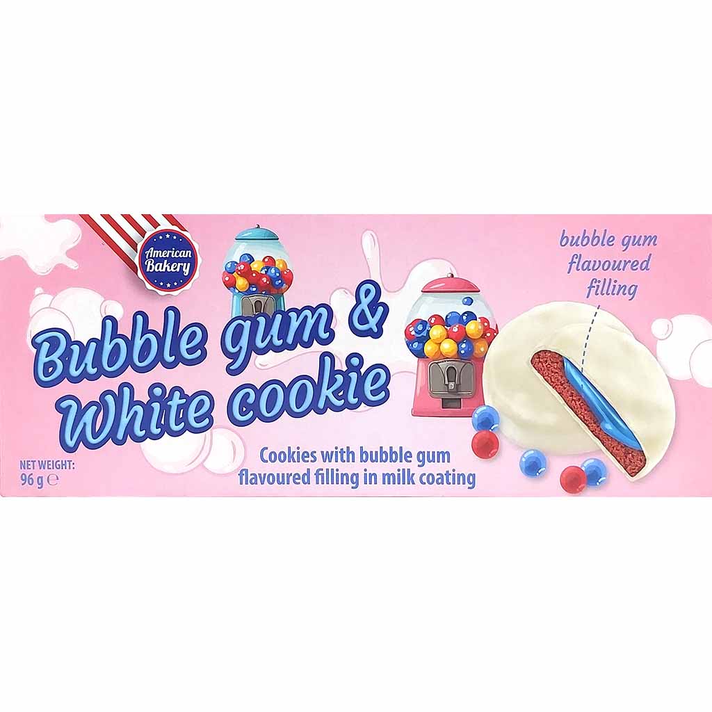 American Bakery Bubble Gum & White Cookie 96g GTIN 8718868063618