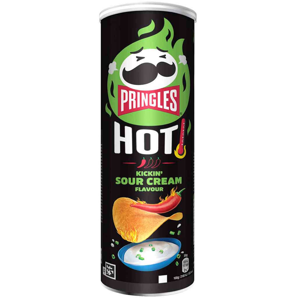 Pringles Hot Kickin' sour Cream 160g MHD 09.11.26