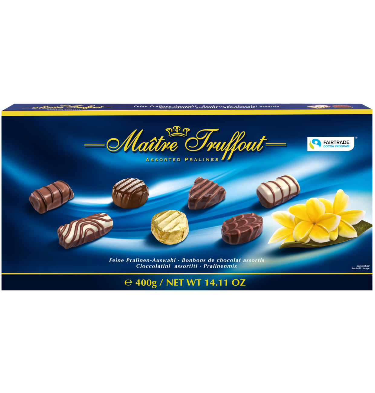 Maitre Truffout Pralinenmischung blau 400g MHD 31.01.27