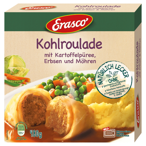 Erasco Kohlroulade 480g Fertiggericht MHD 08.12.26