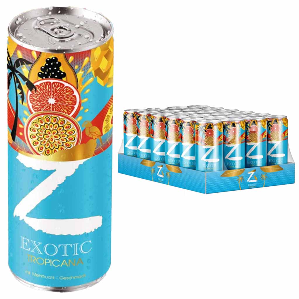 Generation Z Exotic Tropicana Dosen 24 x 330ml = 7,92lt MHD 27.09.27