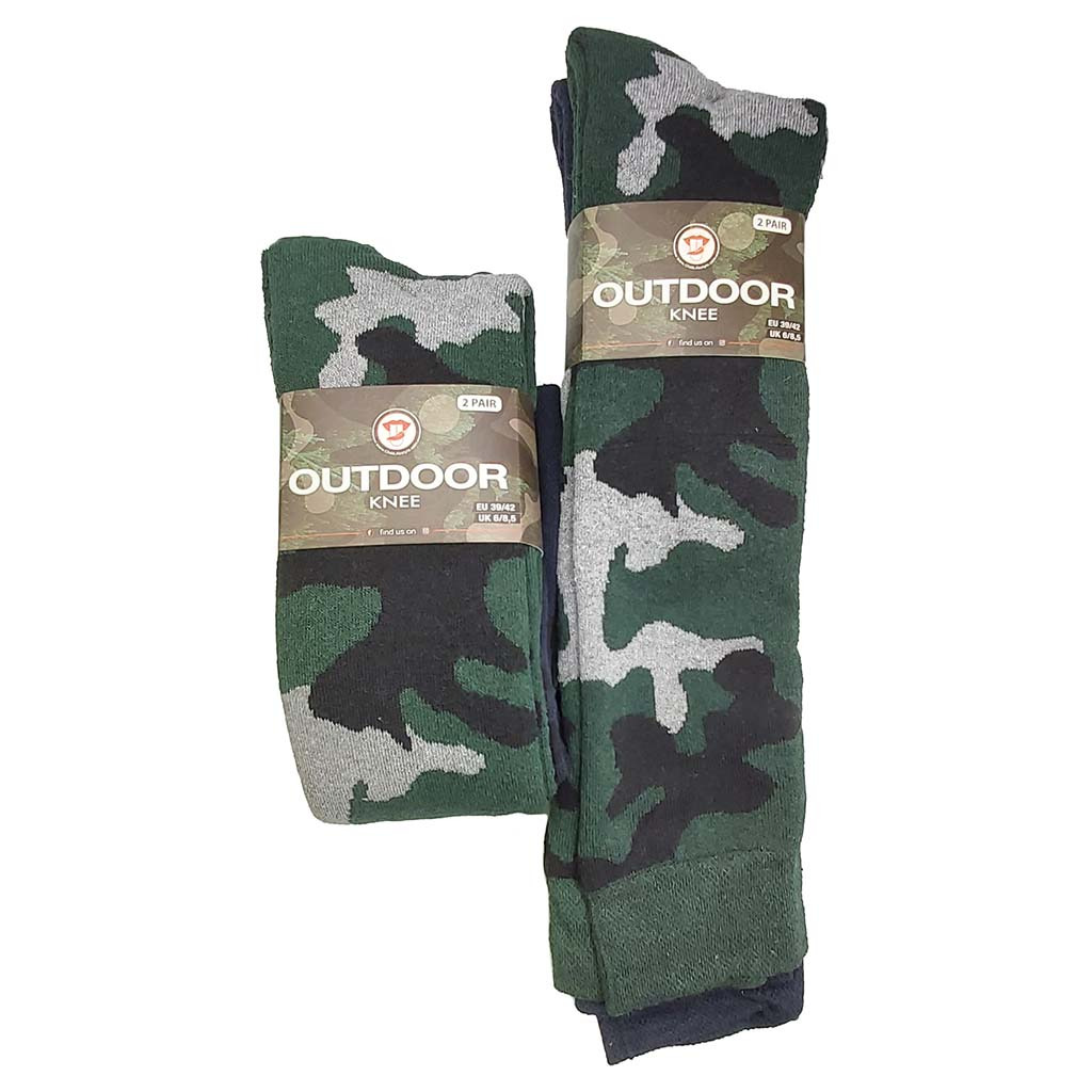 4 Paar Chili Outdoor Knie Thermo Socken Gr. 36-40