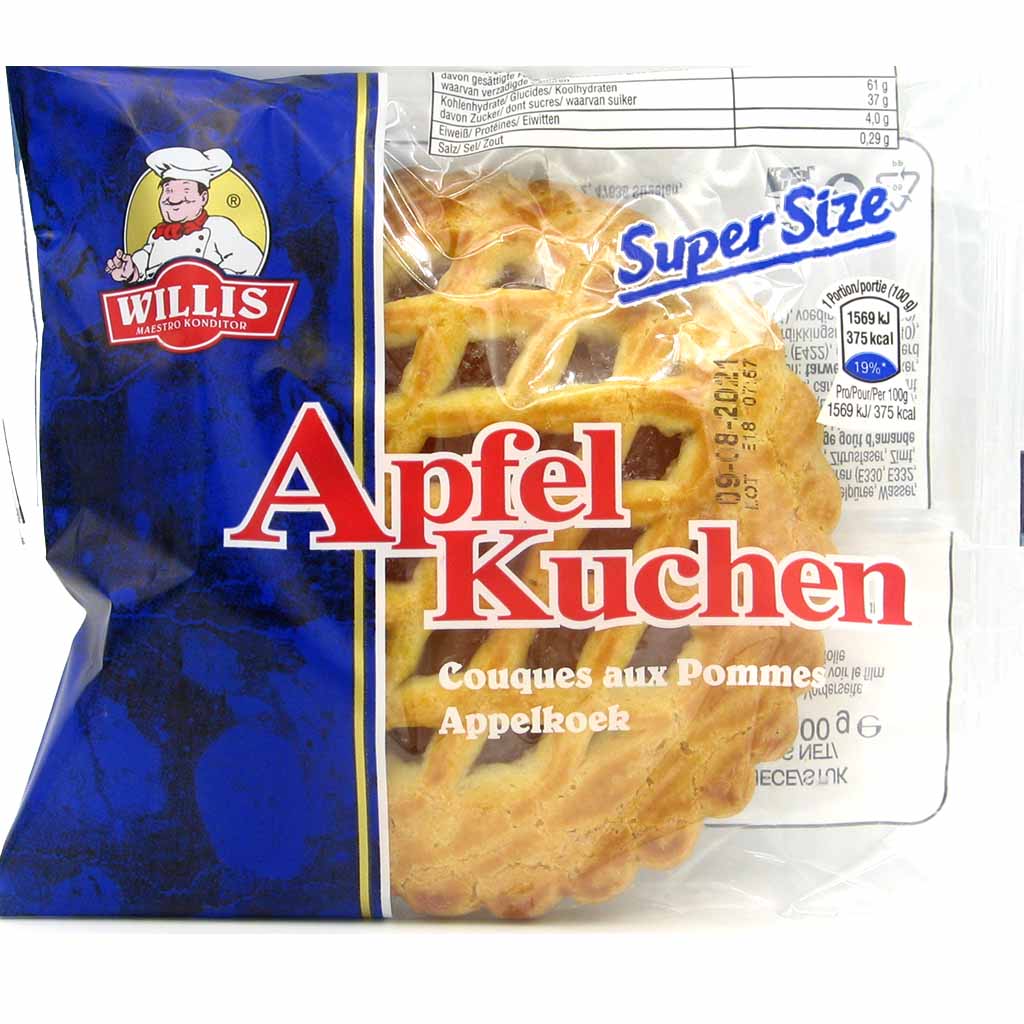 24x Willis Apfel Kuchen á 100g=2,4kg MHD 13.11.25
