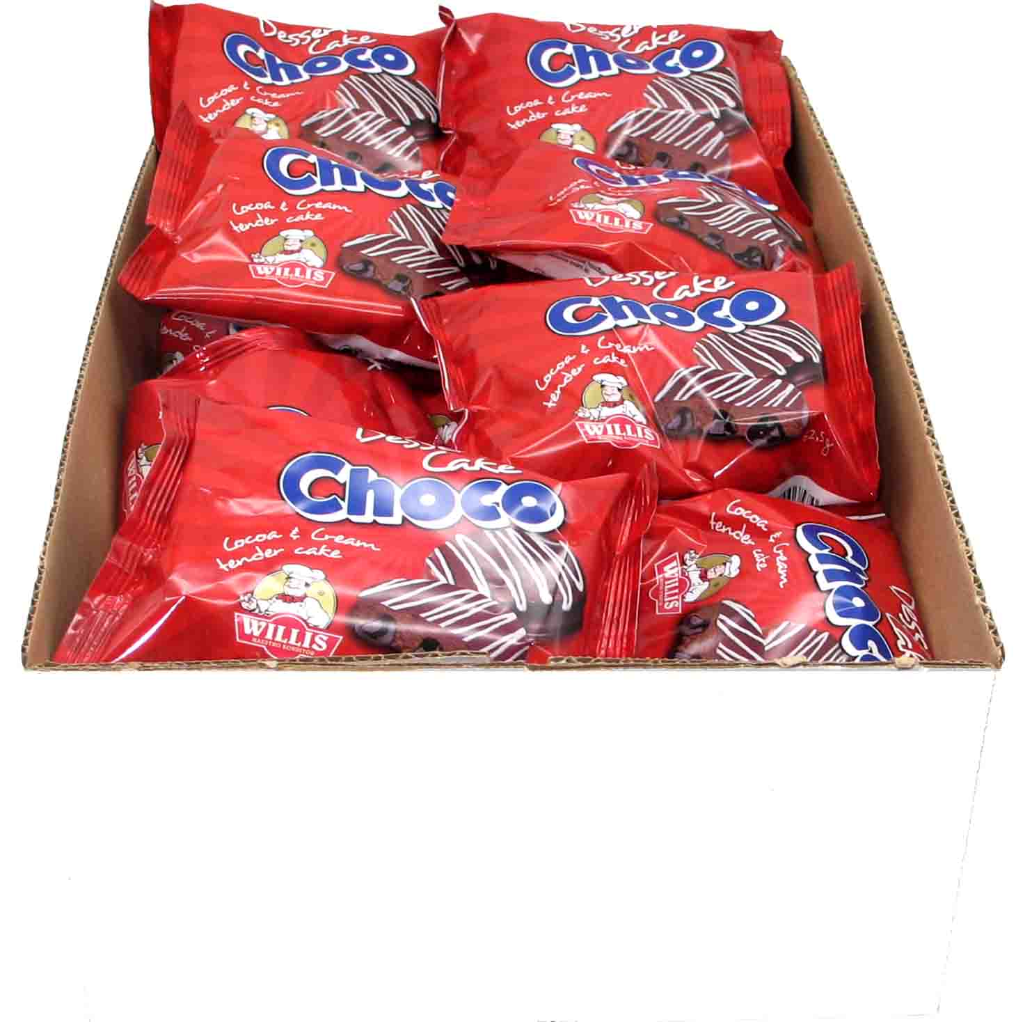 31x Willis Dessert Cake Choco á 62,5g=1937g MHD 08.02.26