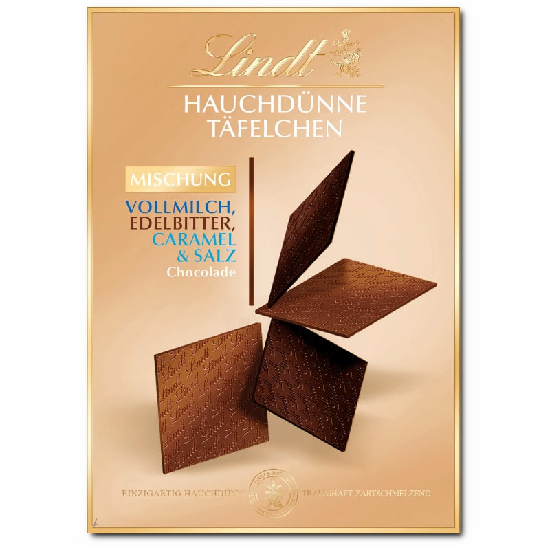 Lindt Hauchdünne Täfelchen Auslese 125g MHD 30.06.26