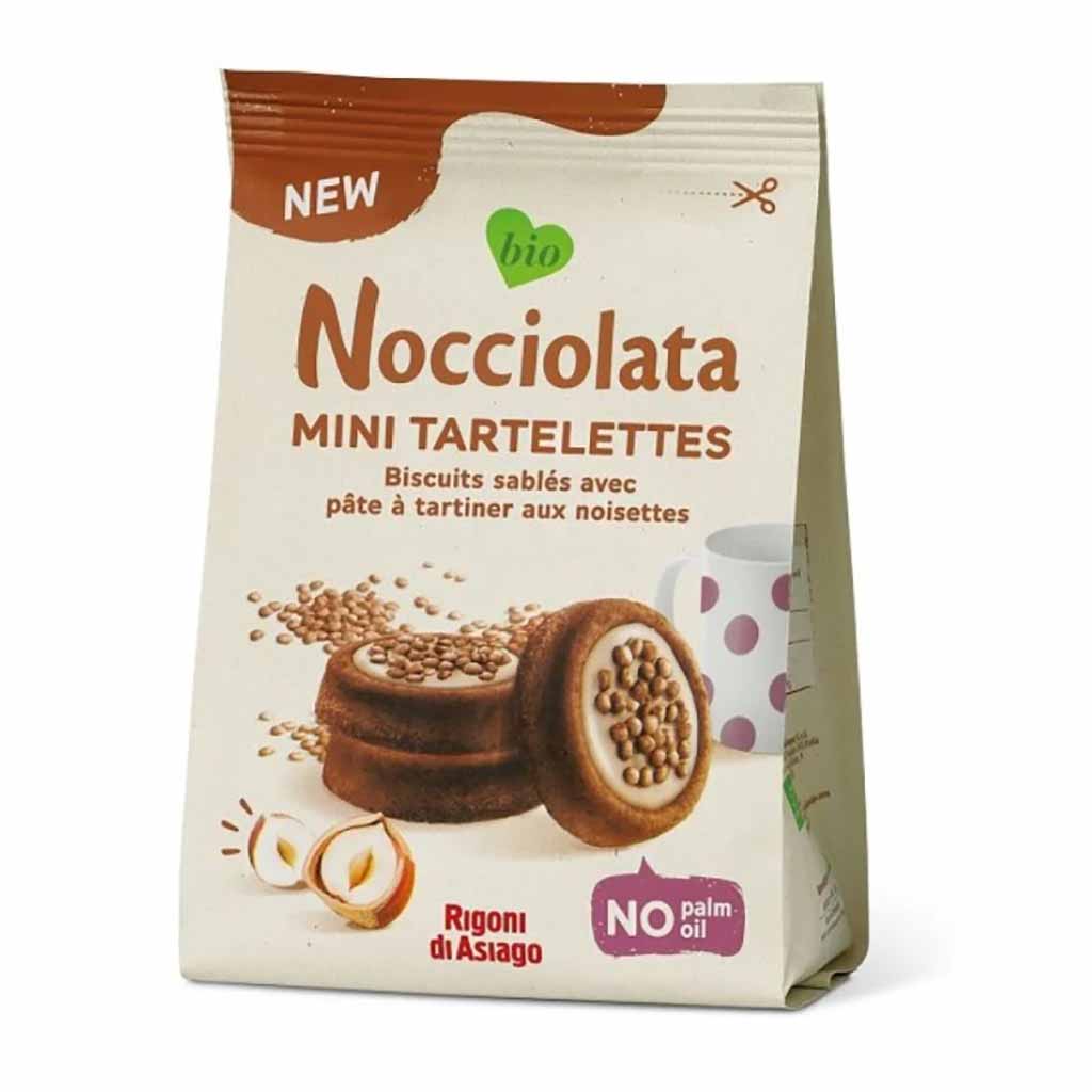 Rigoni di Asiago Nocciolata BIO Tartelettes Bianca 250g MHD 16.07.26