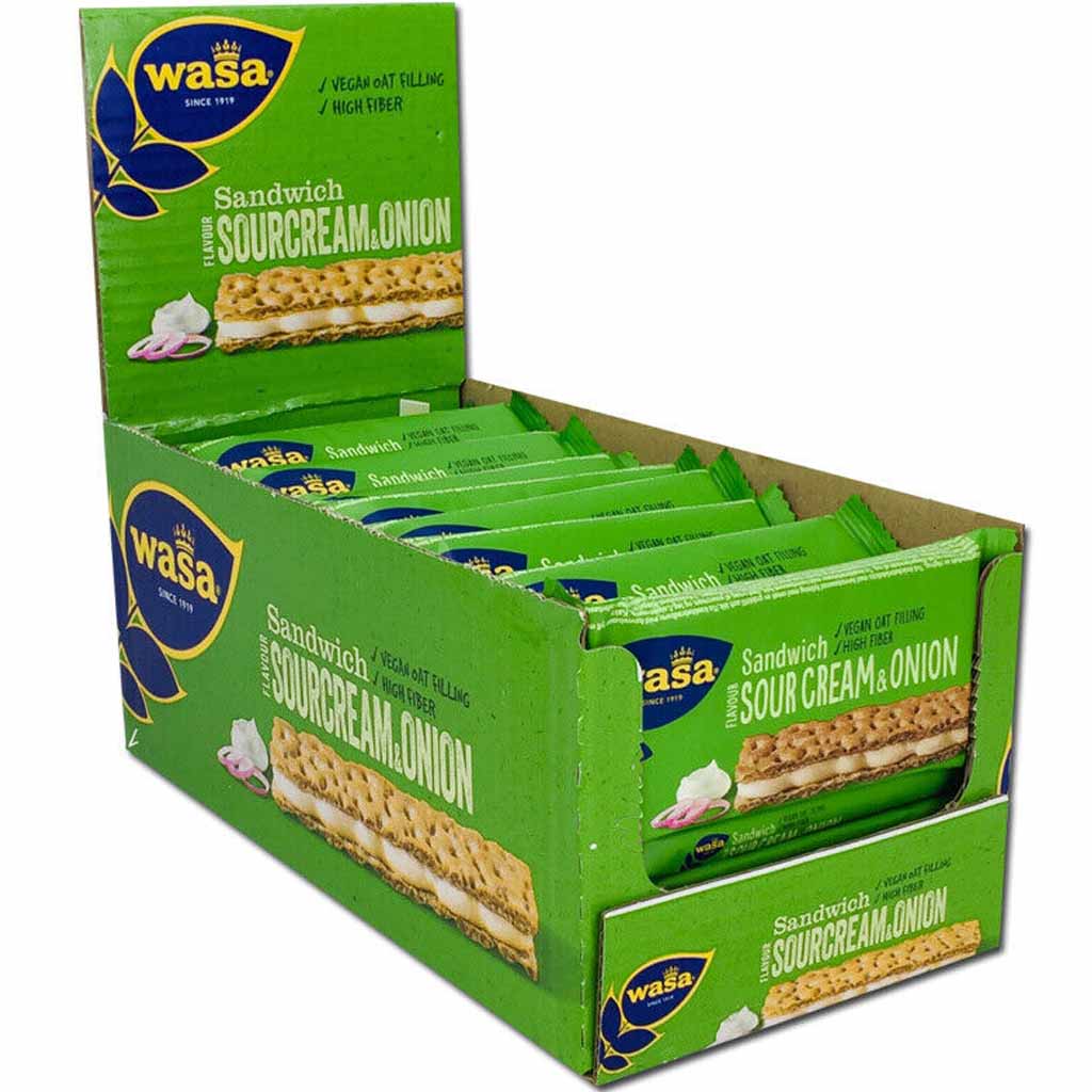 Wasa Knäckebrot Sandwich Sour Cream & Onion 24x33g=792g MHD 30.06.26