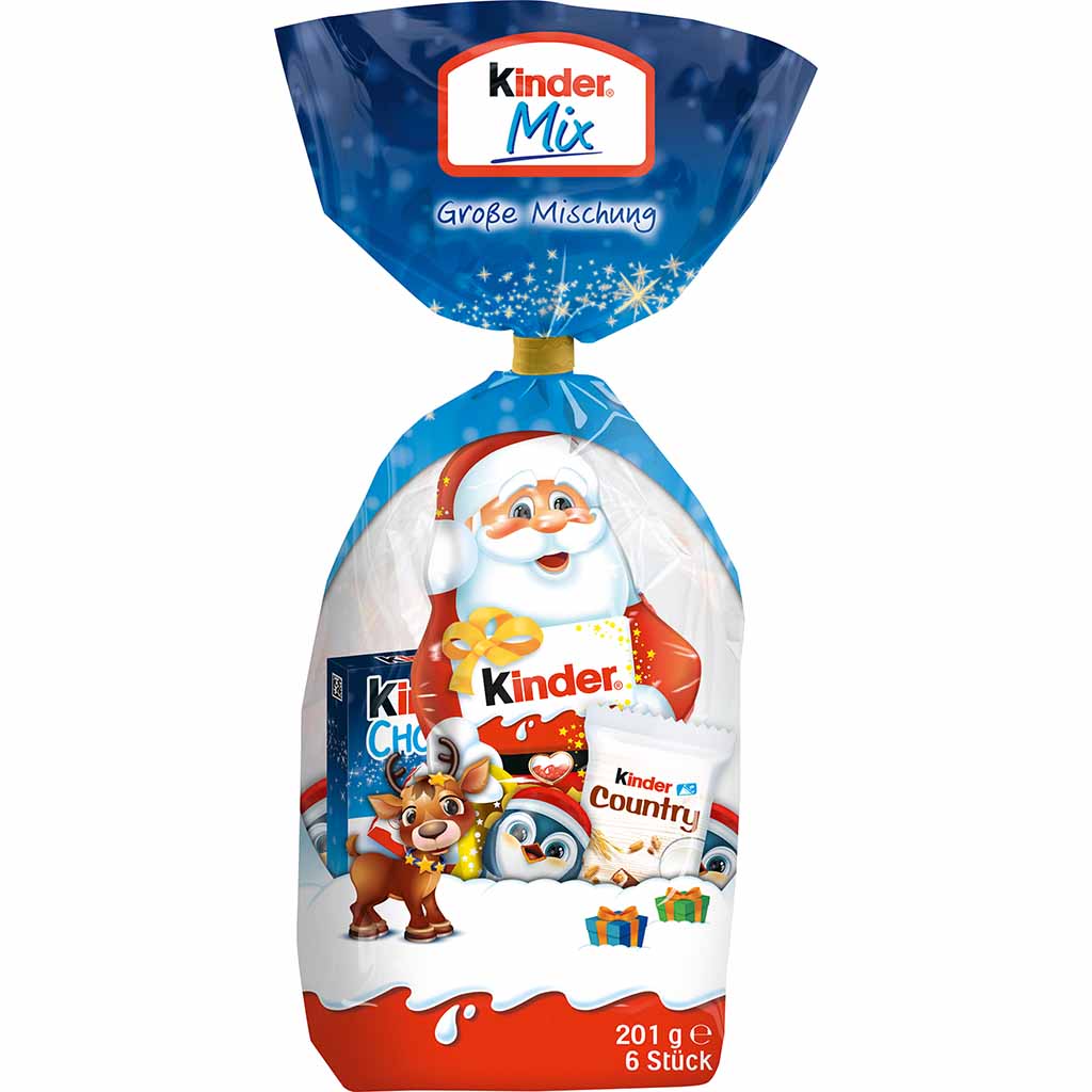 Kinder Mix Große Mischung Weihnachtsmann 201g MHD 20.04.26
