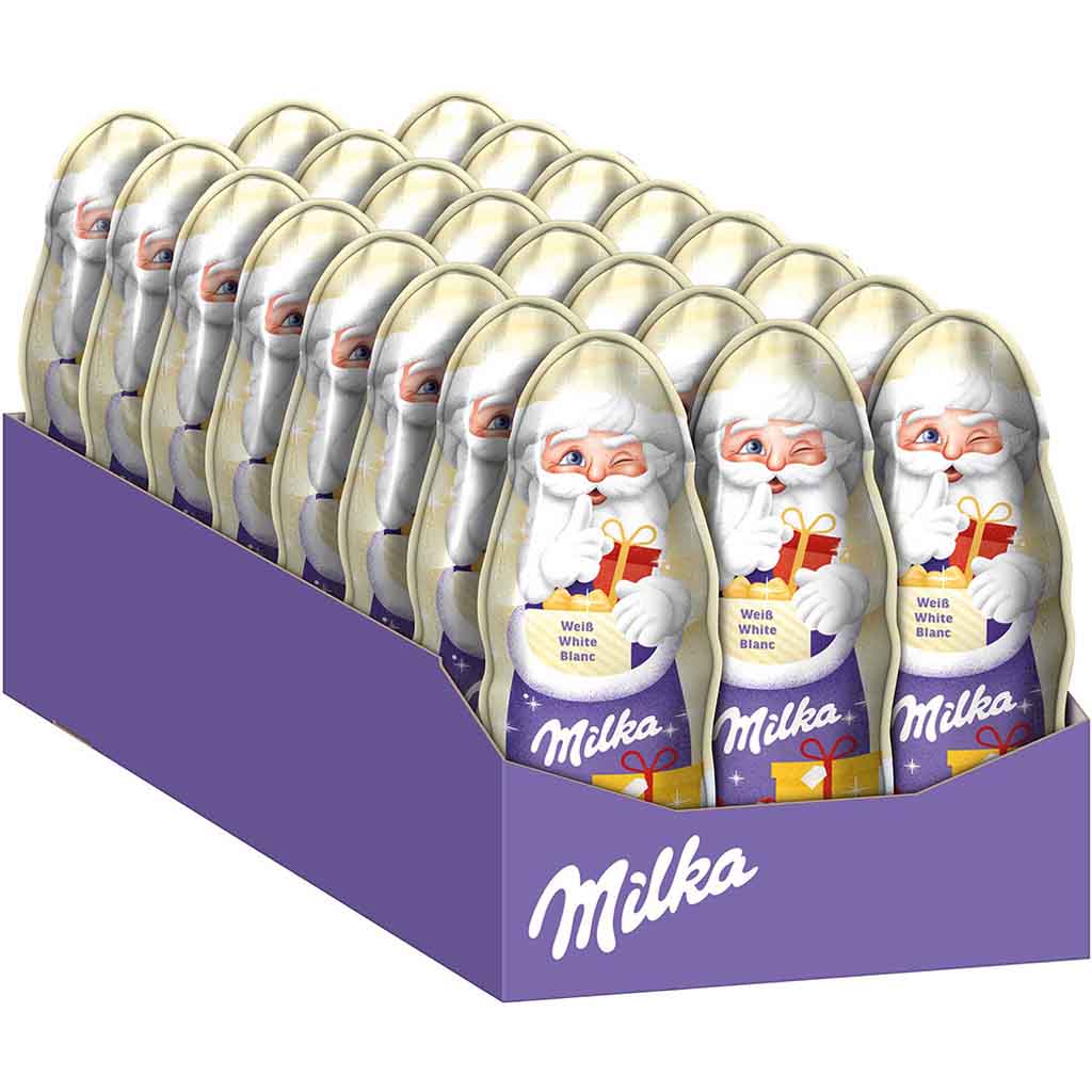 Milka Weihnachtsmann Weiß 24x45g=1080g MHD 31.03.26
