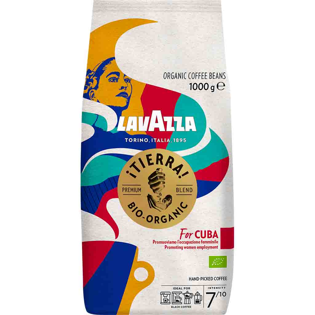 Lavazza Tierra For Cuba ganze Bio-Bohnen 1000g MHD 30.12.25